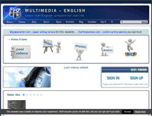 Tablet Screenshot of multimedia-english.com